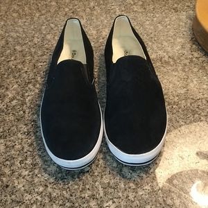 Bear Paws Black Suede Slip On Size 9 Shoes